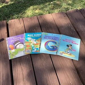 Little Golden Books Lot Frosty Bugs Bunny Grover Mickey Mouse Childrens Set‎